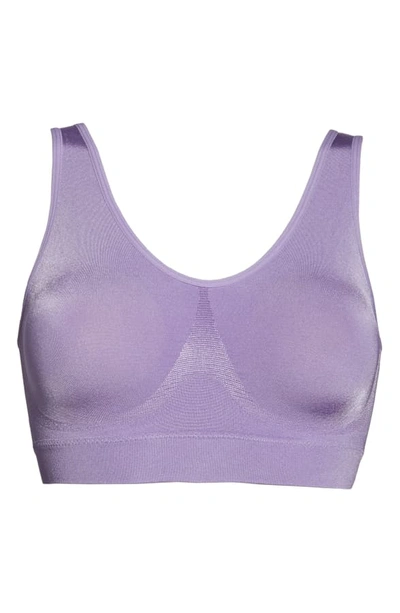 Shop Wacoal B Smooth Seamless Bralette In Chalk Violet