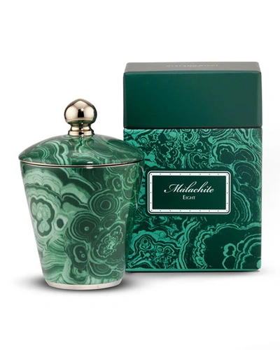 Shop Stefano Ricci Royal Malachite Eight Candle