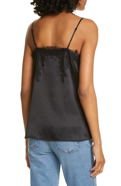 Shop Cami Nyc The Sweetheart Silk Charmeuse Camisole In Black