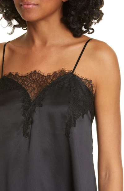 Shop Cami Nyc The Sweetheart Silk Charmeuse Camisole In Black