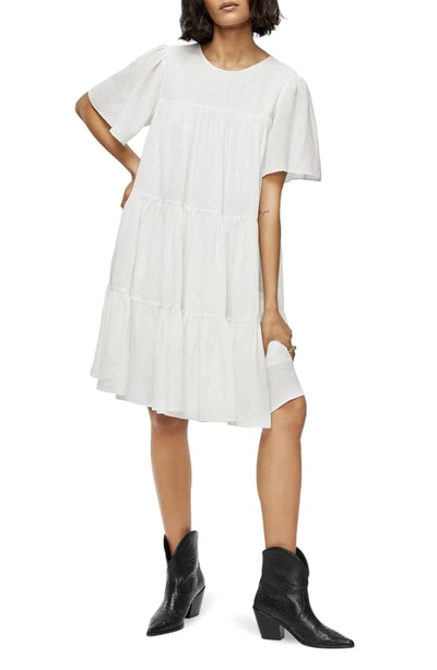 Shop Anine Bing Tabitha Tiered Dress In White