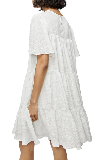 Shop Anine Bing Tabitha Tiered Dress In White