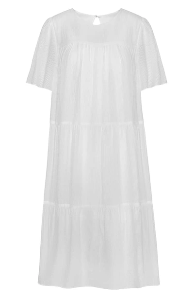 Shop Anine Bing Tabitha Tiered Dress In White