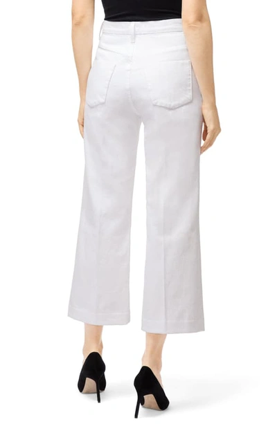 Shop J Brand Joan High Waist Crop Wide Leg Trouser Jeans In White