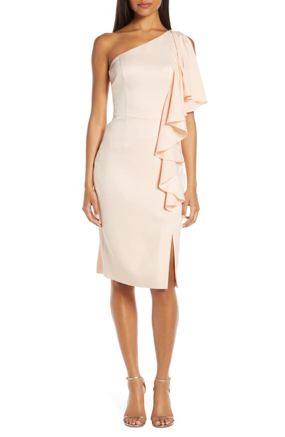 vince camuto blush dress
