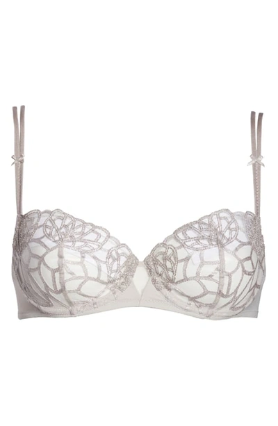 Shop Simone Perele Java Underwire Demi Bra In Linen