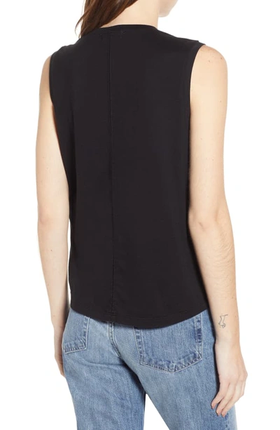 Shop Ag Ryker Relaxed Muscle Tank In True Black