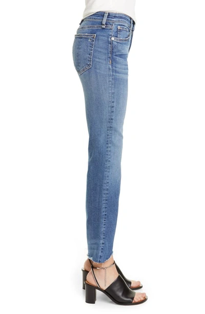 Shop Rag & Bone Hana Shark Bite Ripped Hem Jeans In Clean Doric