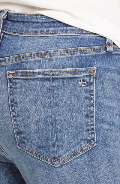 Shop Rag & Bone Hana Shark Bite Ripped Hem Jeans In Clean Doric