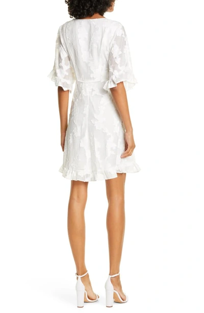 Shop Tanya Taylor Gabriella Tie Waist Minidress In White