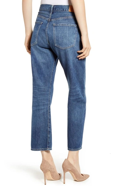 Shop Citizens Of Humanity Emery High Waist Relaxed Crop Jeans In Blue Rose
