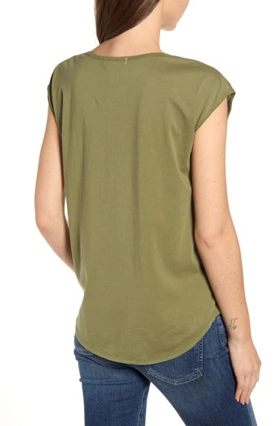 Shop Alex Mill Jersey Muscle Tank In Military Green