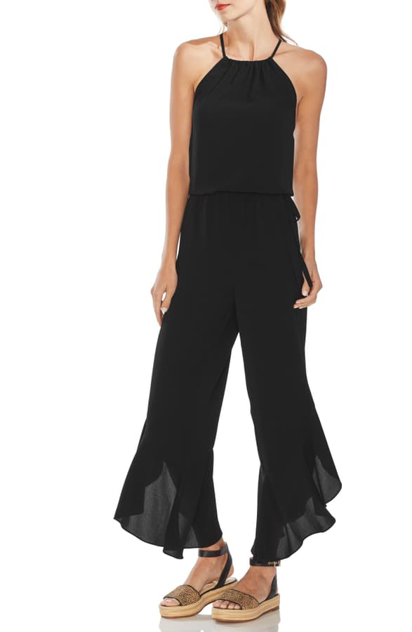 vince camuto cinched waist jumpsuit