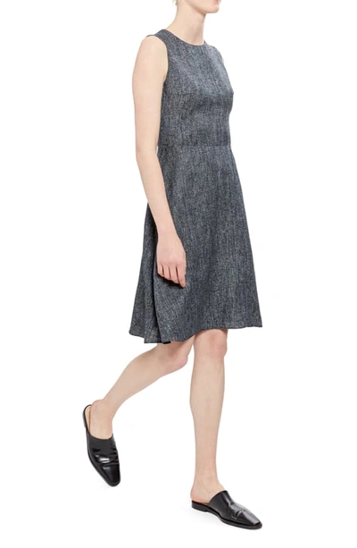 Shop Theory Herring Fit & Flare Dress In Navy Multi