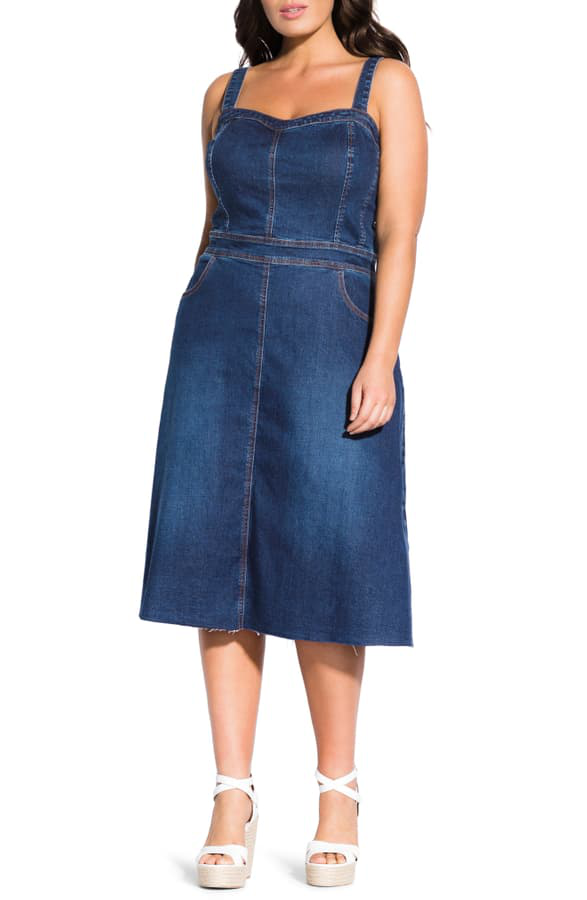 plus size denim dresses for sale