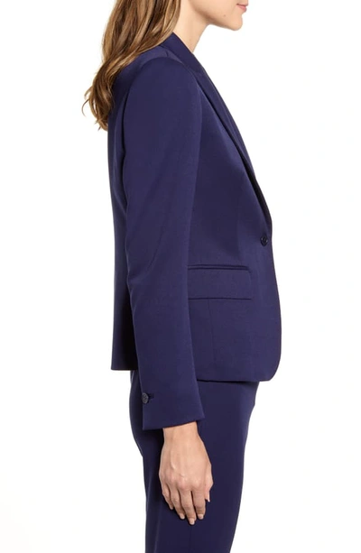 Shop Anne Klein Howard Hawks Stretch Twill Suit Jacket In Eclipse