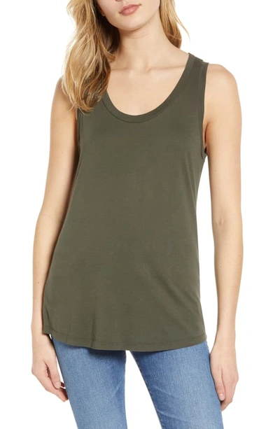 Shop Ag Cambria Fitted Tank In Ash Green