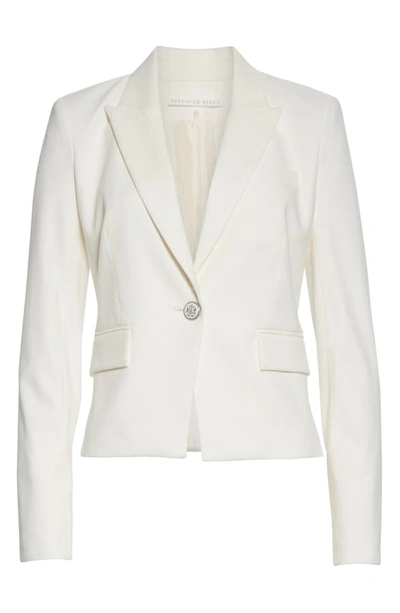 Shop Veronica Beard Danielle Dickey Jacket In Off-white