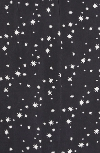 Shop Jonathan Simkhai Star Print Long Sleeve Dress In Black Print