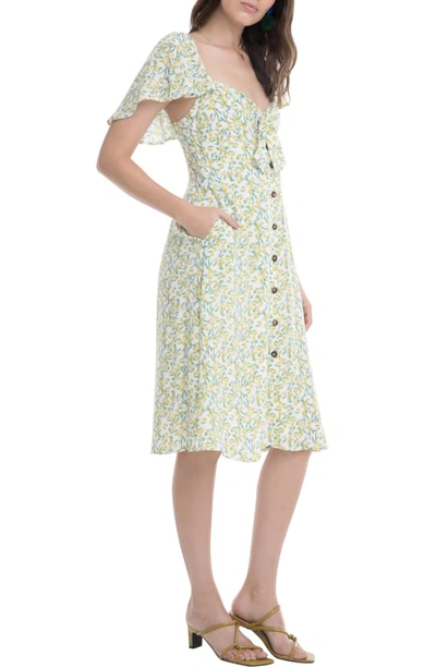 Shop Astr Rachelle A-line Dress In Lemon Drop
