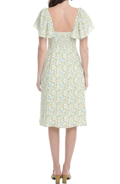 Shop Astr Rachelle A-line Dress In Lemon Drop