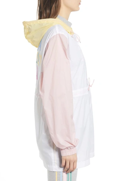 Shop Fila Liliana Colorblock Windbreaker In White/ Pale Banana