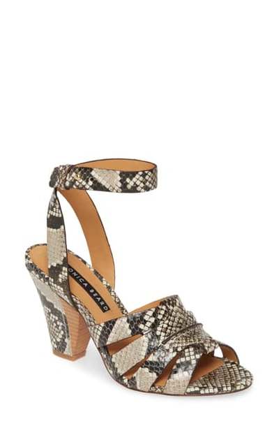 Shop Veronica Beard Charley Ankle Strap Sandal In Natural