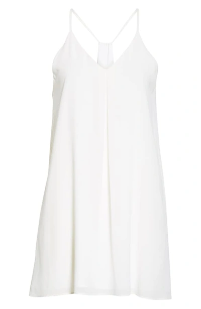 Shop Alice And Olivia Fierra Stretch Silk Slipdress In White