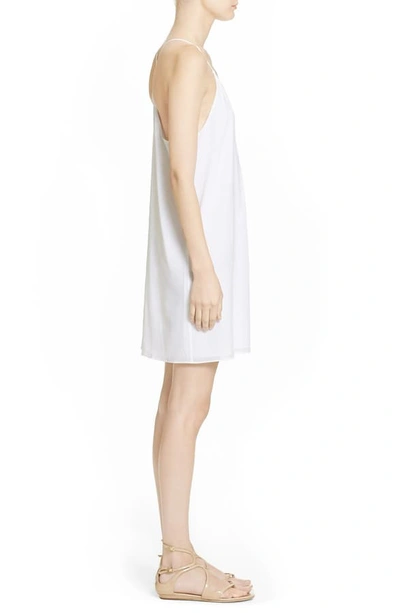 Shop Alice And Olivia Fierra Stretch Silk Slipdress In White
