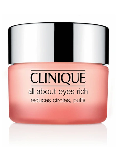 Clinique All About Eyes Rich Eye Cream With Hyaluronic Acid 1 oz/ 30 ml