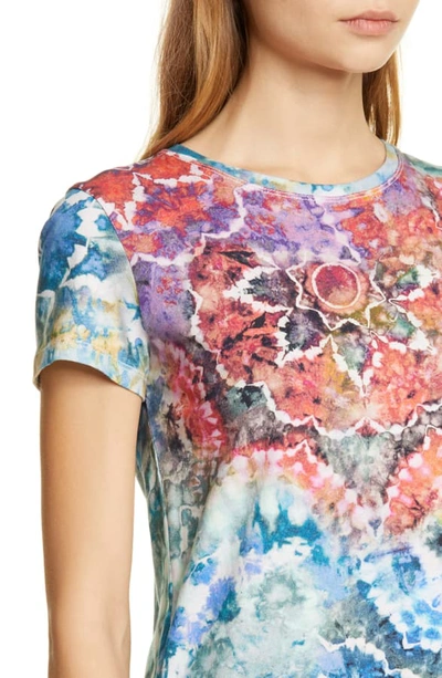 Shop Alice And Olivia Rylyn Tee In Tie Dye Kaleidoscope