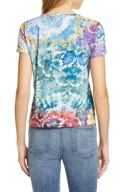 Shop Alice And Olivia Rylyn Tee In Tie Dye Kaleidoscope