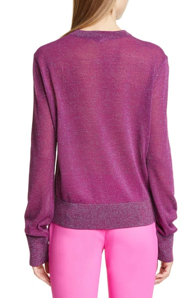 Shop Sies Marjan Sparkle Sweater In Purple