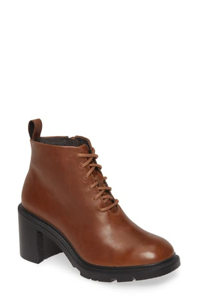 Shop Camper Whitnee Chelsea Boot In Brown Leather
