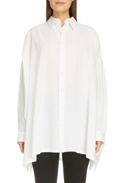 Shop Y's Oversize Cotton Shirt In White