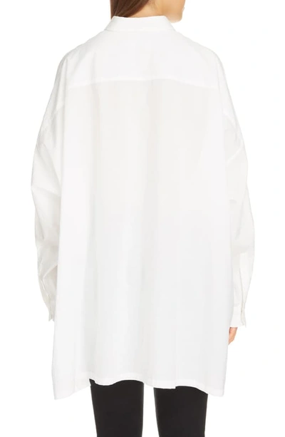 Shop Y's Oversize Cotton Shirt In White