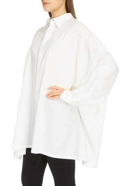 Shop Y's Oversize Cotton Shirt In White