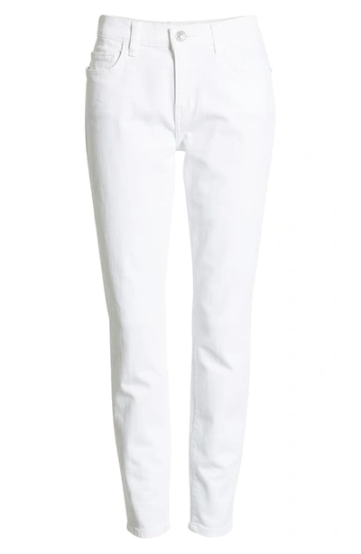 Shop Current Elliott The Stiletto High Waist Ankle Skinny Jeans In Clean White