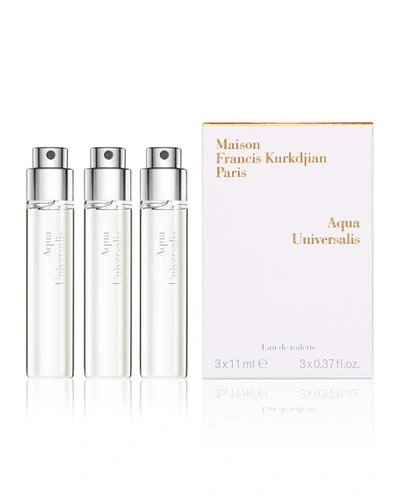 Shop Maison Francis Kurkdjian 3 X 0.37 Oz. Aqua Universalis Eau De Toilette Travel Spray Refills