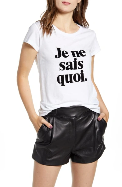 Shop Zadig & Voltaire Jnsq Skinny Cotton Blend Tee In Blanc