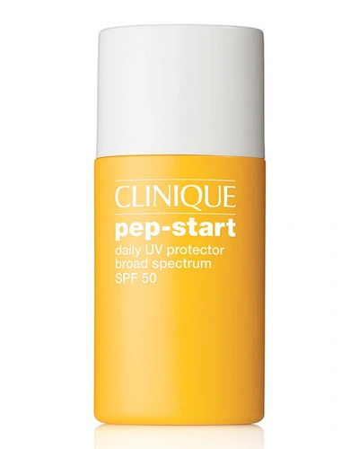 Shop Clinique 1 Oz. Pep-start Daily Uv Protector Broad Spectrum Spf 50