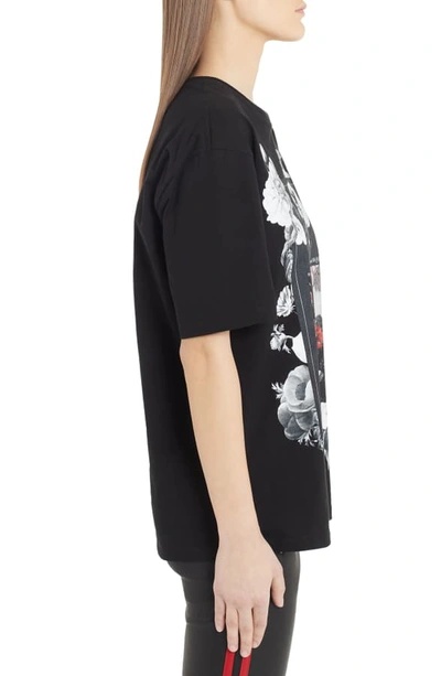 Shop Alexander Mcqueen Rose Album Graphic Tee In Black Multi