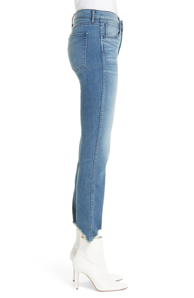 Shop 3x1 Distressed Hem Authentic Straight Leg Jeans In Lewis