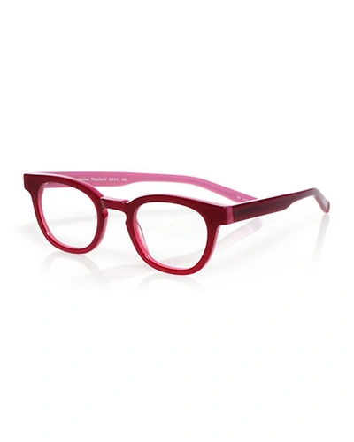 Shop Eyebobs Waylaid Square Acetate Readers In Pink