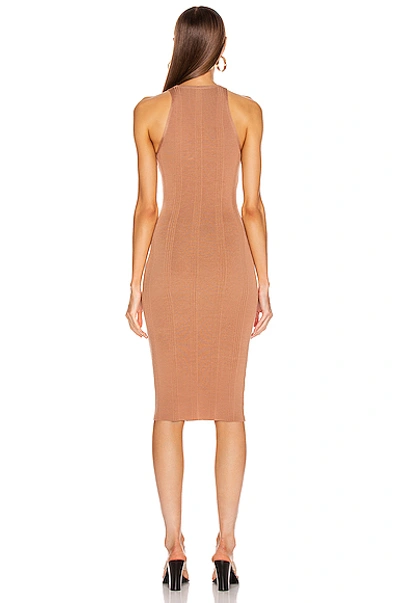 Shop L Agence L'agence Shelby Knit Dress In Brown,neutral In New Clay