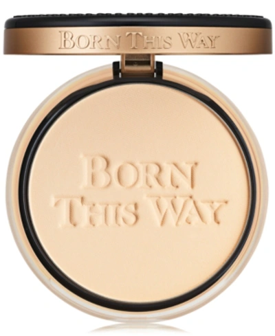 Shop Too Faced Born This Way Undetectable Medium-to-full Coverage Powder Foundation In Snow - Very Fair W/ Neutral To Rosy Undertones