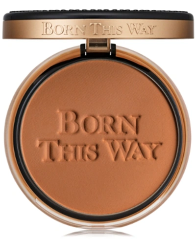 Shop Too Faced Born This Way Undetectable Medium-to-full Coverage Powder Foundation In Spiced Rum - Very Deep W/ Rosy Undertones