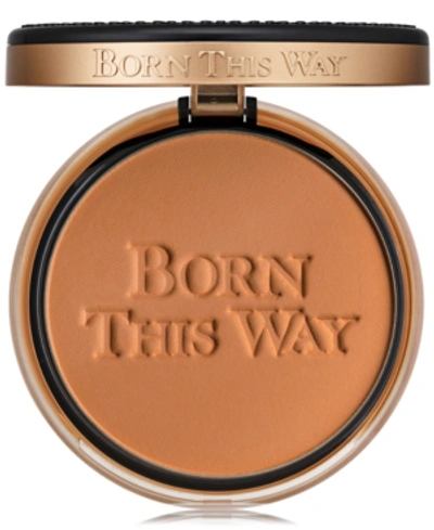 Shop Too Faced Born This Way Buildable Coverage Powder Foundation In Mocha - Rich Tan W/ Rosy Undertones