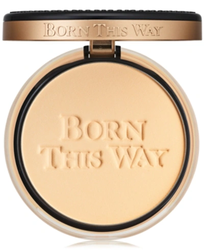 Shop Too Faced Born This Way Buildable Coverage Powder Foundation In Almond - Fair W/ Golden Undertones