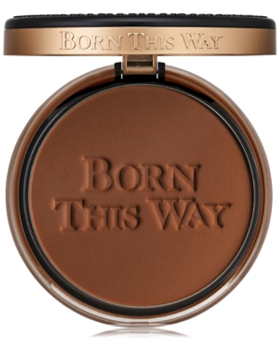 Shop Too Faced Born This Way Undetectable Medium-to-full Coverage Powder Foundation In Ganache - Richest W/ Neutral Undertones